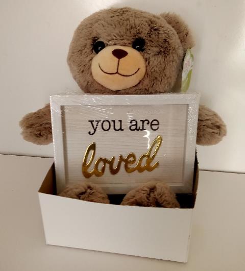 A teddy bear gift set for him or hers for Boston, MA., delivery