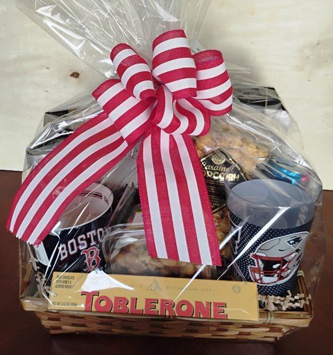 Boston Sports & Snacks Gift Basket - KJ Paula Gift Baskets