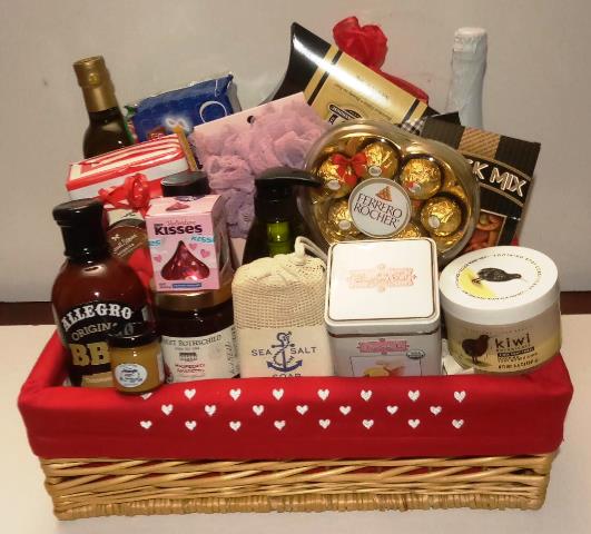 Food Basket with Grilling Sauce-Boston - KJ Paula Gift Baskets