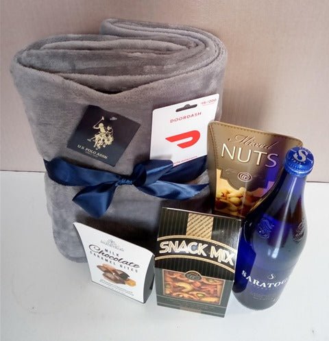 Cozy Christmas Throw Boston MA - KJ Paula Gift Baskets