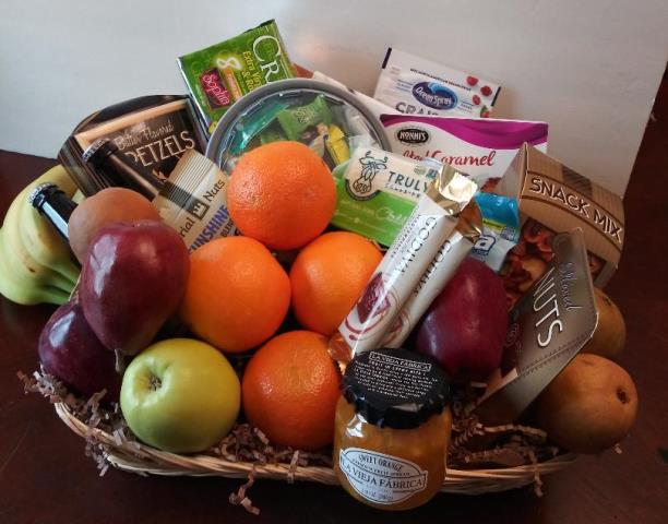 Fruit and Snack Condolences Gift Basket Cambridge Ma - KJ Paula Gift Baskets