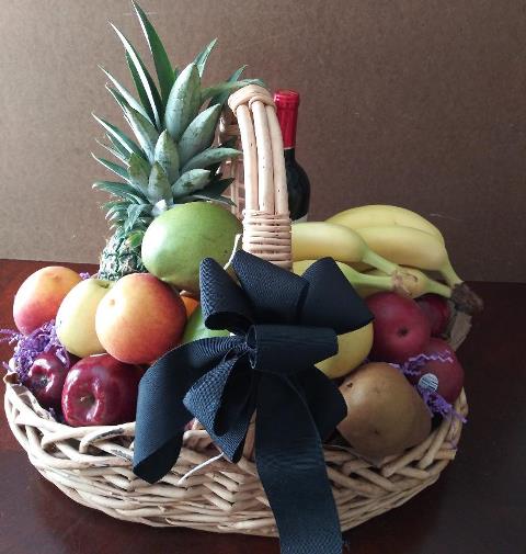 Gift Basket With Fruits in Boston for Condolence - KJ Paula Gift Baskets