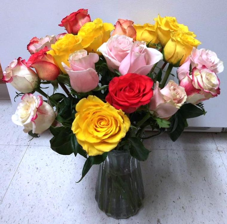 Thank You Flower and Vase Bouquet - KJ Paula Gift Baskets