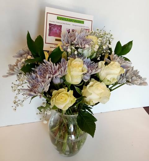 A charming flower bouquet ideal for Easter gifting or for any occasion. Available in Boston at KJ Paula Gift Baskets