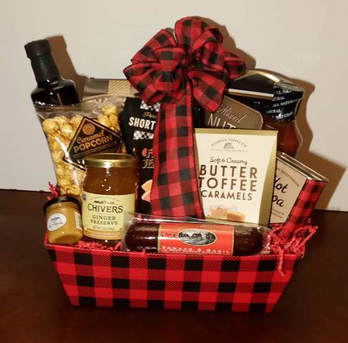 Merry Christmas Gift Basket-Boston Delivery - KJ Paula Gift Baskets