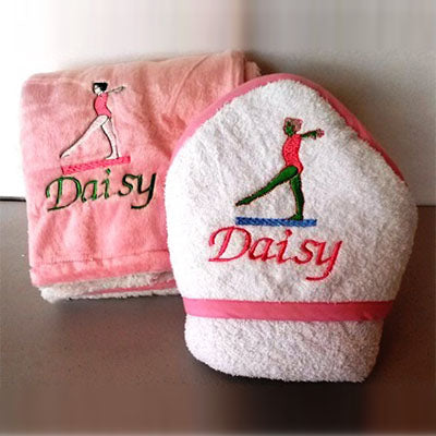 Baby-Announcement-Blanket for Girl Gift Basket