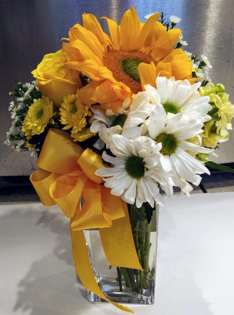 Sun Flower Arrangement For Delivery - KJ Paula Gift Baskets