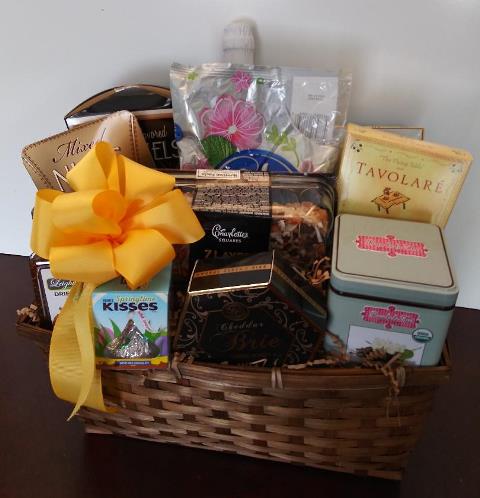 Gift Basket with Tea - KJ Paula Gift Baskets 