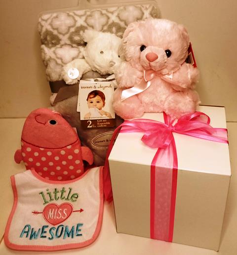 Baby Girl Gift Set Gift Basket Boston MA - KJ Paula Gift Baskets