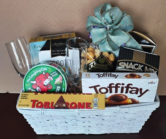Him & Her Gourmet Snack Gift Basket - KJ Paula Gift Baskets