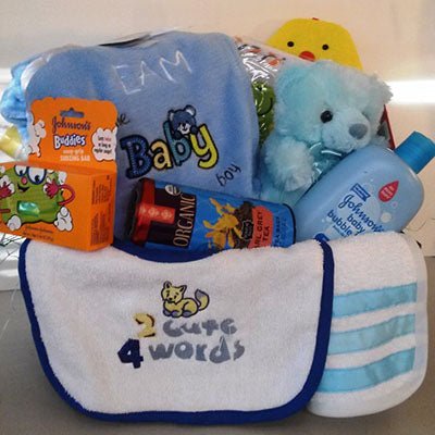 New Born Baby Boy Gift Basket | Near Boston - KJ Paula Gift Baskets