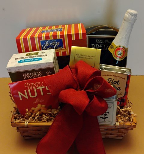 "Boston Holiday Coffee Cake Gift Basket | Gourmet Seasonal Delivery | KJ Paula Gift Baskets"
