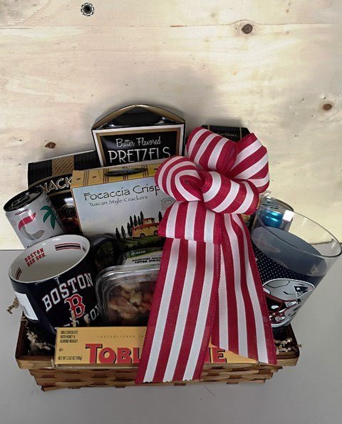 Boston Sports & Snacks Gift Basket - KJ Paula Gift Baskets