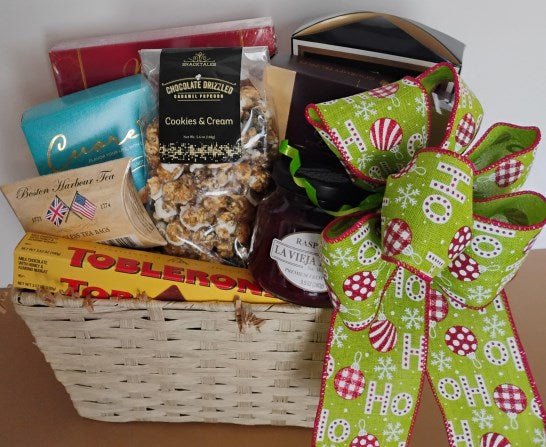 "Chocolate-Themed Christmas Gift Box | Boston Locally Made Truffles and Gourmet Nuts | KJ Paula"