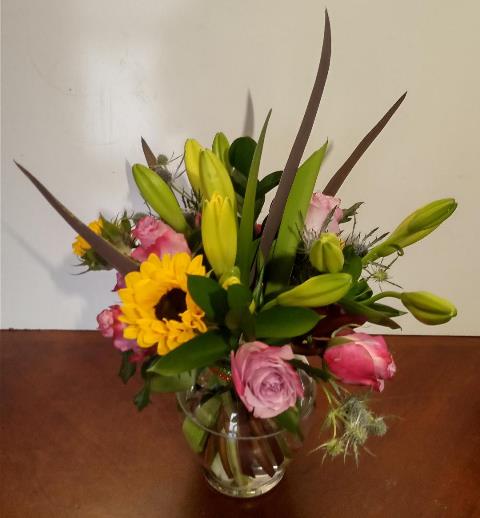 "Yellow Rose Floral Arrangement for Any Occasion | Boston Flower Delivery | KJ Paula Gift Baskets"