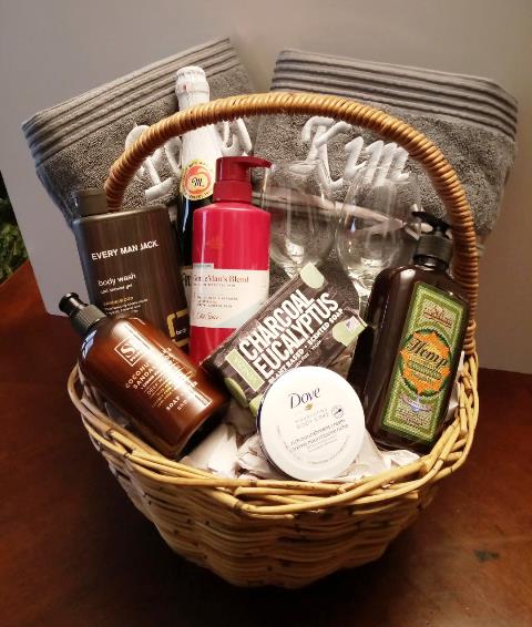 "His and Hers Spa Gift Basket | Personalized Christmas Men's Gift | Boston Delivery | KJ Paula"