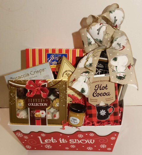 "Crispy Crunchy Creamy Christmas Coffee Cake Gift Basket | Boston Delivery | KJ Paula"