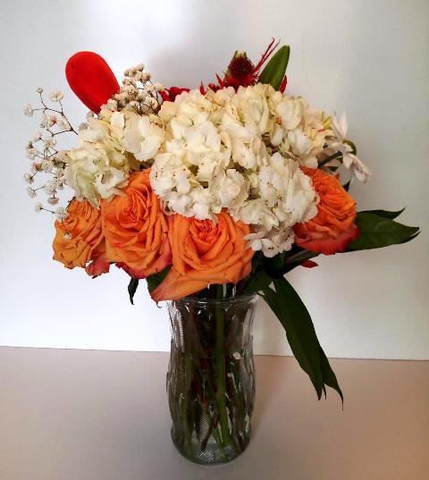 "Vibrant Yellow Roses Floral Arrangement Décor | Same Day Flower Delivery Boston | KJ Paula"