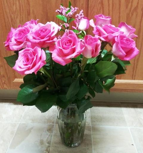 Thank You Flower and Vase Bouquet - KJ Paula Gift Baskets