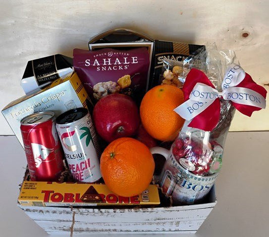 Boston Sports Mug & Snack Gift Basket - KJ Paula Gift Baskets
