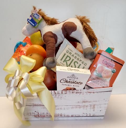 Fresh Fruit & Teddy Bear Gift Basket | KJ Paula Gift - KJ Paula Gift Baskets