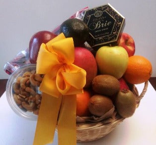 A thank you gift basket with fruits and nuts. Boston MA $69.99 Kiwi fruits, avocado and cheese