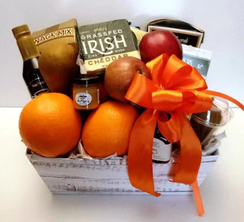 Fresh fruits and cheese gift basket in Boston Massachusetts for delivery